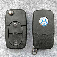 Ключ Volkswagen 2 кнопки лезвие HU66 1620