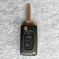 Корпус ключа Citroen Peugeot 2 кнопки лезвие VA2