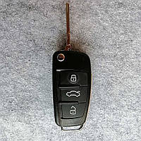 Корпус выкидного ключа Audi A3 A4 A6 A8 TT Q7 S6 , 3 кнопки