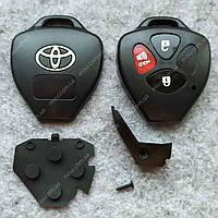 Ремонтный пластик ключа Тойота 3 кнопки (паника)