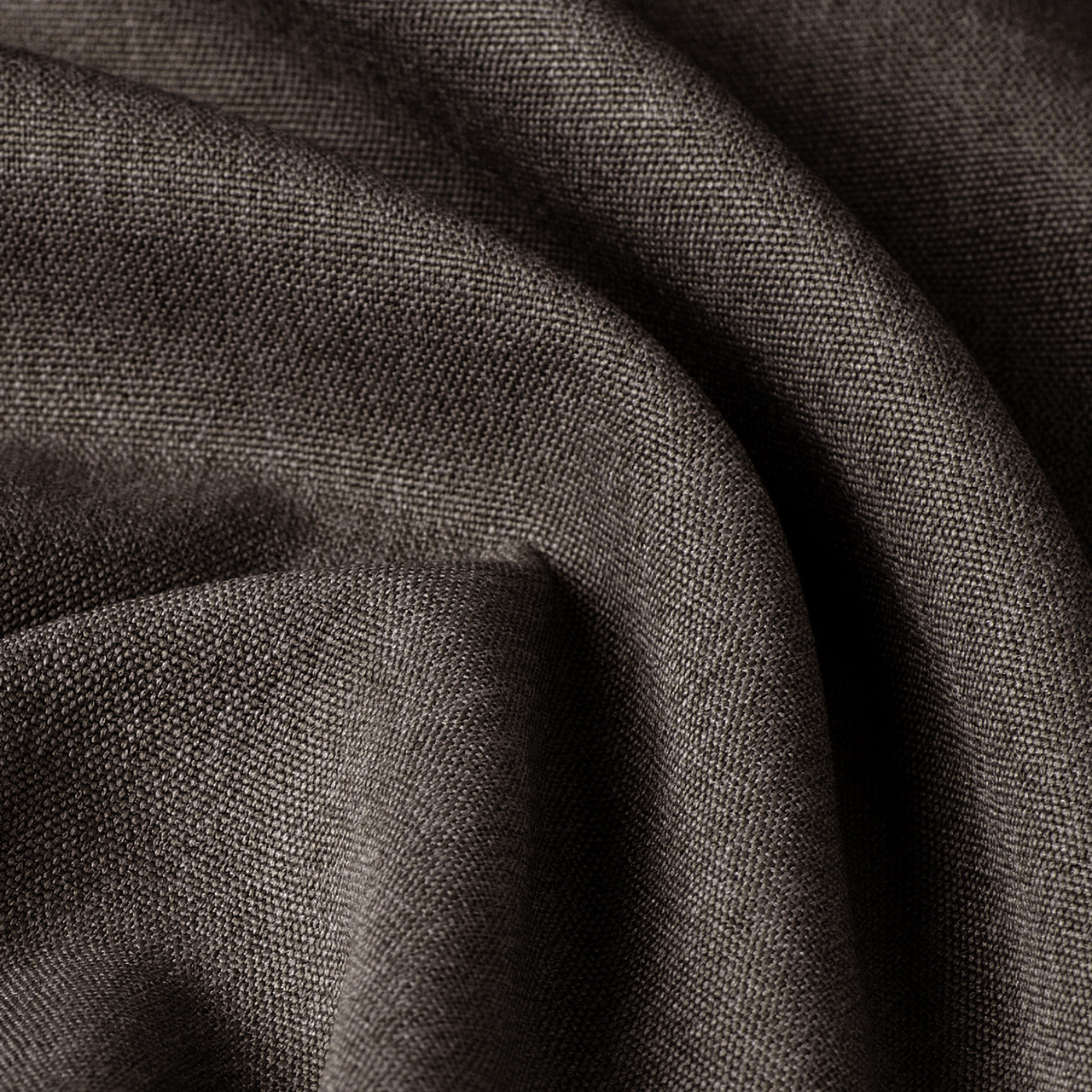 Тканина для штор Блекаут рогожка сіро-коричнева Туреччина 124000v16 сонцезахисна, затемнююча.