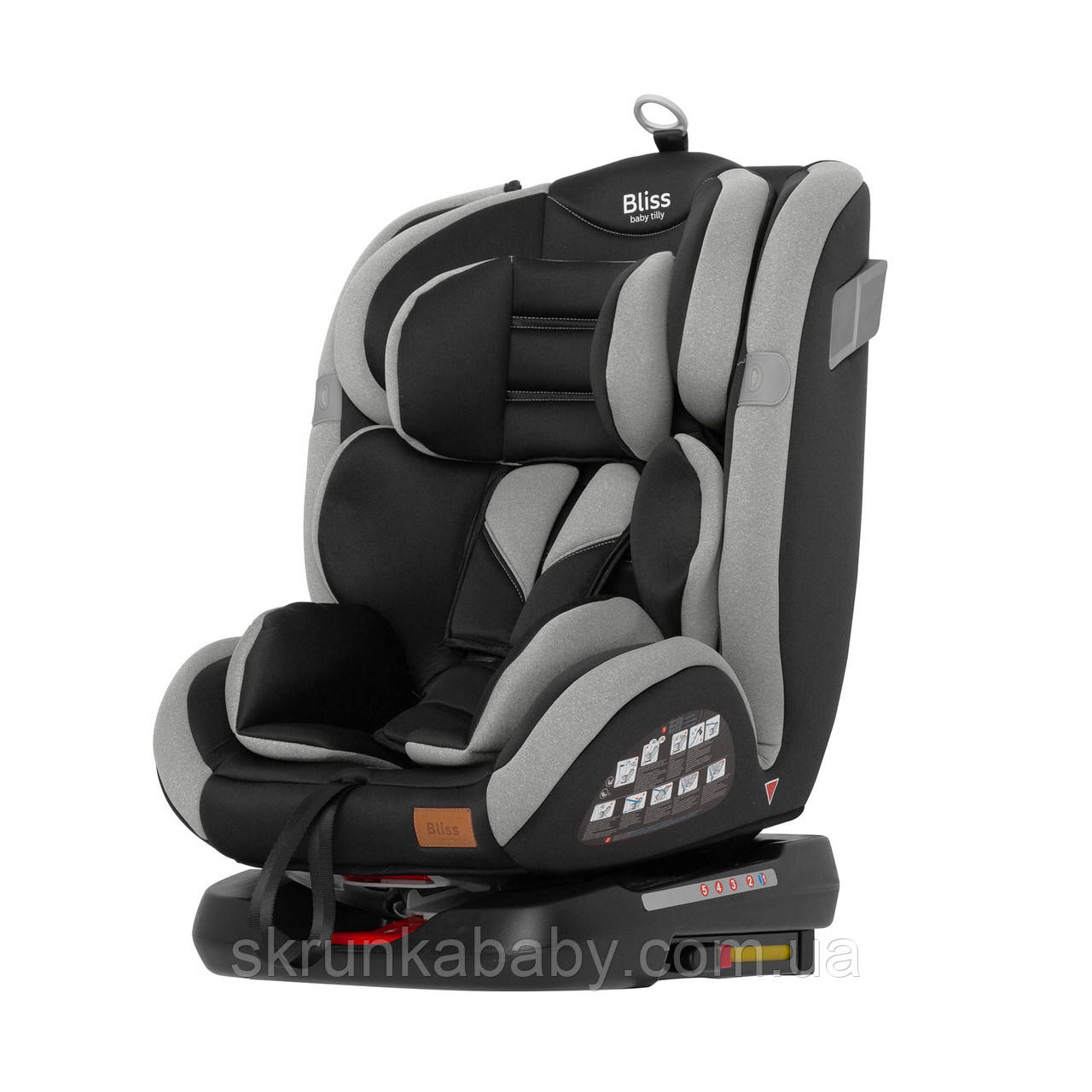 Автокрісло TILLY Bliss T-535 Light Grey 0+1+2+3 ISOFIX з поворотом