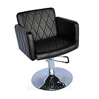 Парикмахерское кресло для салонов красоты Валентио Люкс (Valentio Lux) кресла для парикмахерских Диск опуклый, Гидравлика