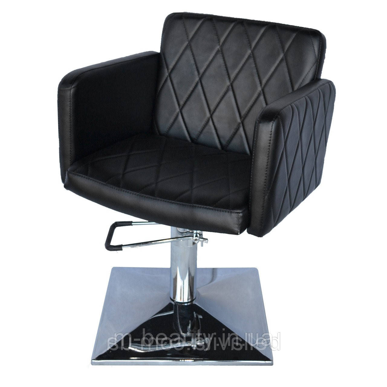 Перукарське крісло для салонів краси Валентио Люкс (Valentio Lux) крісла для перукарень Квадрат опуклий, Гідравліка