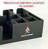 Органайзер для серветок, перцю, солі, посуду для кафе та кави — 8 секцій, фото 7