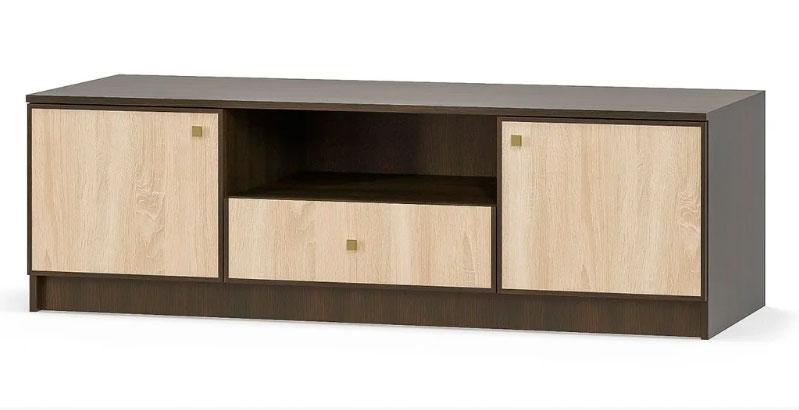 Тумба Меблі Сервіс Фантазія ТВ 150 Венге темний + Дуб самоа (wyc43a), фото 1