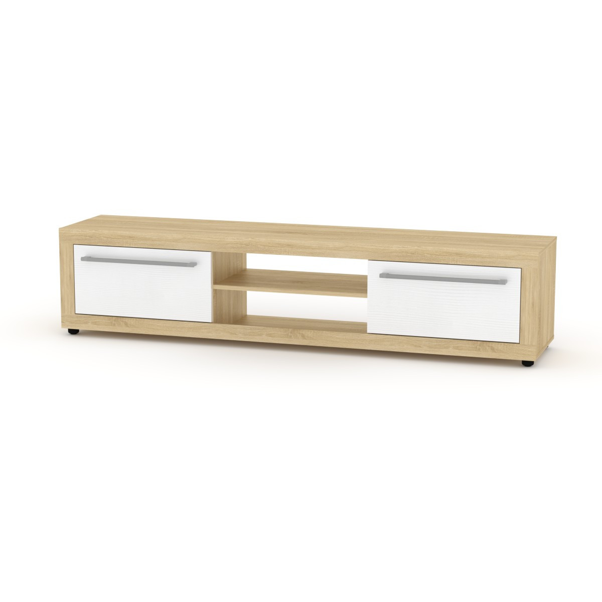 Тумба ТВ МГ-1 Компаніт дуб сонома + білій, фото 1