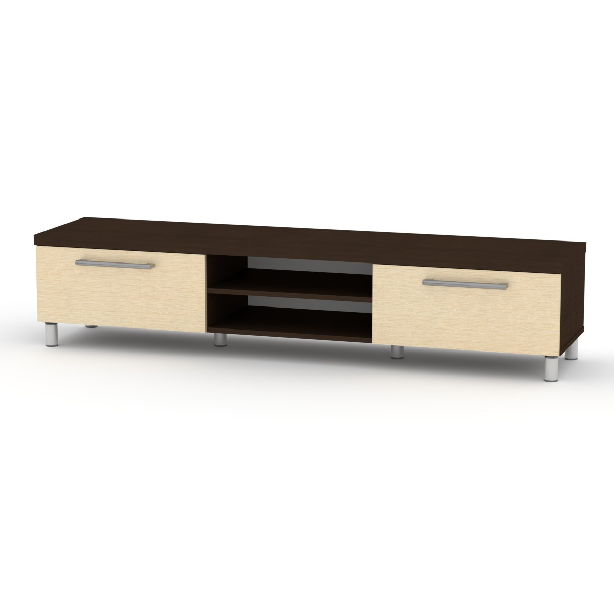 Тумба ТВ-1 МГ-2 Компаніт венге комбі, фото 1