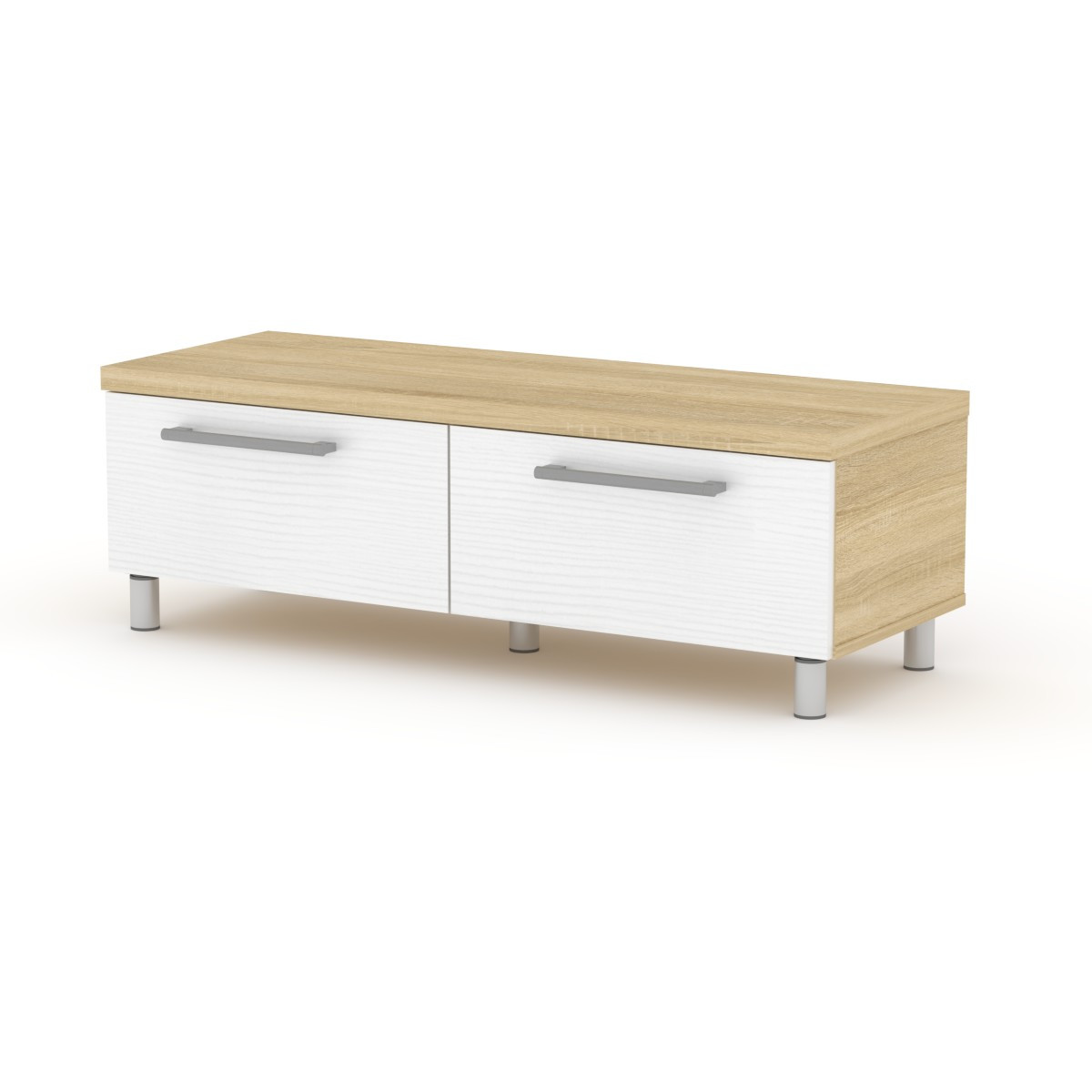 Тумба ТВ-2 МГ-2 Компанит дуб сонома + білий, фото 1