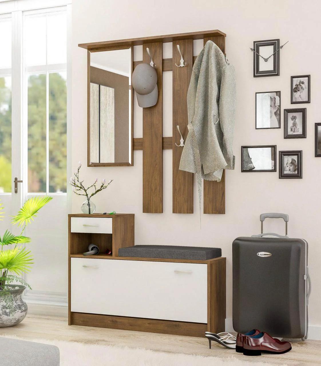 Передпокій Оріон з м'яким сидінням Меблі Сервіс горіх ринальді, фото 1