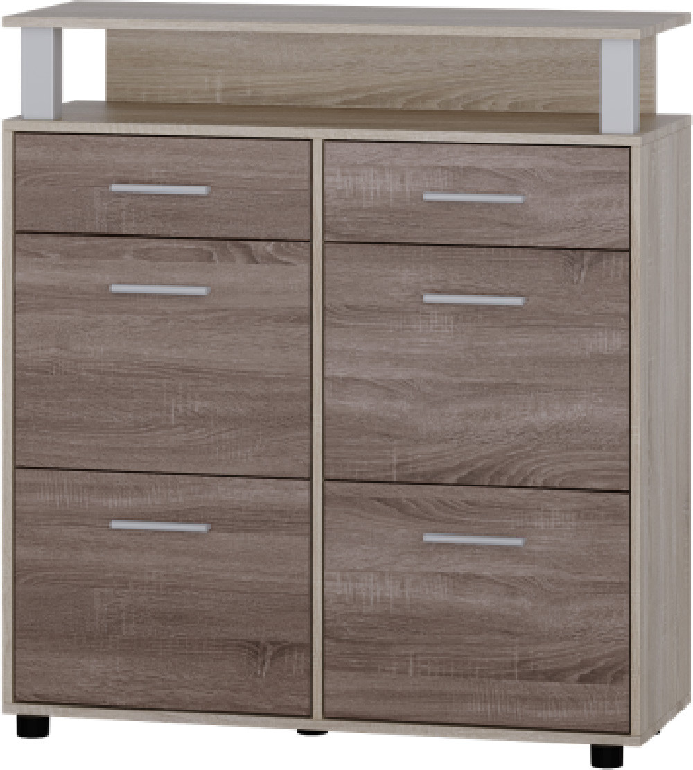 Тумба для взуття ТО-3 Еверест Сонома + Трюфель, фото 1