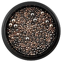 МЕТАЛІЧНИЙ БУЛЬОН РОЗМІРНОГО РОЗМІРУ В ЧОРНОЇ БАНОЧКІ ПУДРА&ЧОРНИЙ