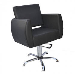 Стильне перукарське крісло квадратної форми з м'якими підлокітниками Бронкс (Bronx) Крісла для клієнтів