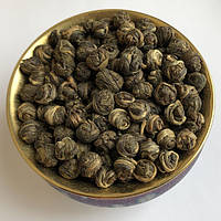 Китайский зеленый чай Люй Лун Чжу - Жемчужина дракона маленькая - 100 г