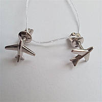 Срібні сережки Літак