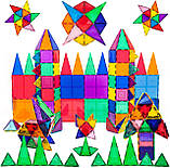 Магнітний будівельний конструктор PicassoTiles 100 Piece Set Magnet Building Tiles Playmags PT100 Оригінал, фото 7