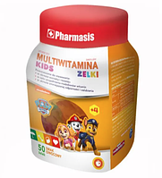 Щенячий Патруль Желейные Витамины Для Детей 50 шт Paw Patrol Multiwitamina Kids Pharmasis Польша