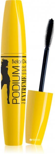 Туш для вій Belor Design Podium Extreme, 11.7 г Чорна