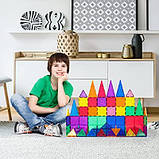 Магнітний будівельний конструктор PicassoTiles 60 Piece Set Magnet Building Tiles 3D Playmags PT60 Оригінал, фото 4