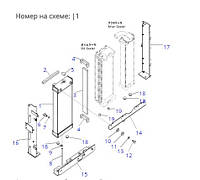 Радиатор 206-03-21411 для Komatsu PC240