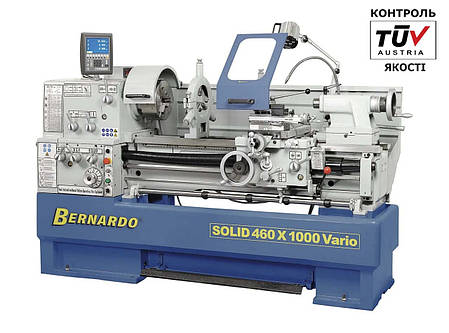 Solid 460 x 1000 Vario ТОКАРНИЙ ВЕРСТАТ ПО МЕТАЛУ З БЕЗСТУПІНЧАТИМ РЕГУЛЮВАННЯМ ШВИДКОСТІ, фото 2