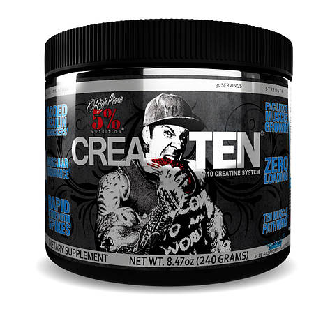 Комплексний креатин Rich Piana 5% Nutrition Crea-Ten 30 serv. 231 g, фото 1