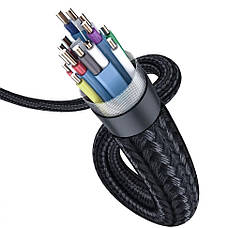 Кабель (перехідник) Baseus Enjoyment Series 4K HDMI - HDMI 2 м Чорний/ Сірий (CAKSX-C0G), фото 5