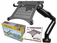 Кронштейн для ноутбука North Bayou NB F80 10,1″- 15,6″  VESA настольный с 3D-настройкой и функцией PIVOT Черный