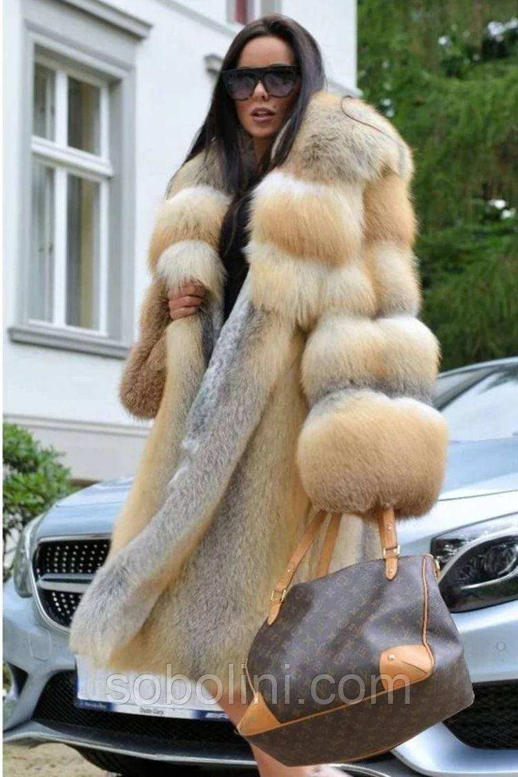 Шуба з аукціонної лисиці під замовлення, фото 1