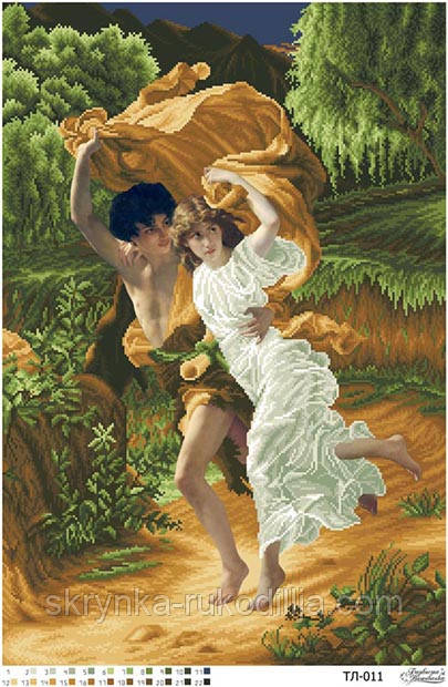 Схема Шторм ТЛ-011 для вишивання на тканині картина (Барвиста Вишиванка)