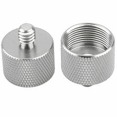 Адаптер перехідник 1/4" Male (тато) — 5/8" Female (мама) Alitek RST-23 Silver