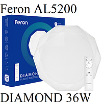 Світлодіодний світильник Feron AL5200 DIAMOND 36W 2700K-6400K 410*90m