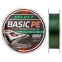 Шнур Select Basic PE 100m (темн-зел.) 0.08mm 8lb/4.0kg