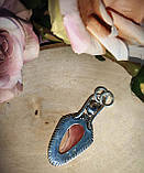 Срібний кулон із натуральним родохрозитом, фото 10