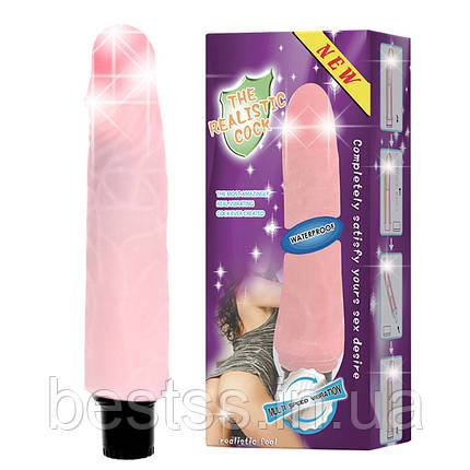 Водонепроникний реалістичний вібратор The Realistic Cock Flesh, 21,5 см, фото 1