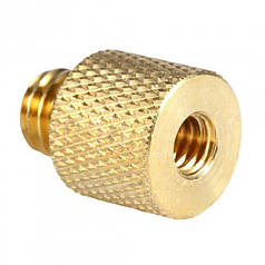 Перехідник адаптер 3/8 Male (тато) — 1/4 Female (мама) Alitek RST-26 Gold