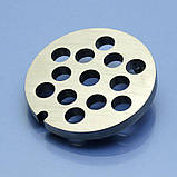 Решітка для м'ясорубки Braun Power Plus G1300, G1500, G3000, G1100 крупна нержавійка, фото 3