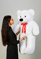 Плюшевий Ведмедик 120 см білий "Нестор" великий Плюшевий Ведмідь, велика М'яка іграшка Плюшевий Ведмедик 1,2 м