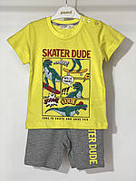 Костюм для мальчика футболка шорты Breeze 15182 86 см Желтый
