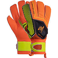Рукавички воротарські SOCCERMAX GK-011 (розмір 8,9,10) оранжевий-жовтий