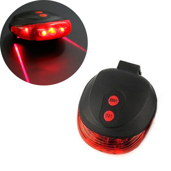 Ліхтарик велосипедний BL 118 BIKE LIGHT+LASER, фото 1