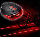 Ліхтарик велосипедний BL 118 BIKE LIGHT+LASER, фото 2