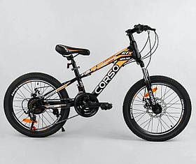 Спортивний велосипед Corso на 20 дюймів 21 швидкість помаранчевий