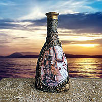Бутылка графин для спиртного Морской сувенир в подарок моряку на день ВМФ