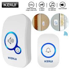 Бездротовий водонепроникний IP55 дверний дзвінок KERUI M557 Білий, фото 1