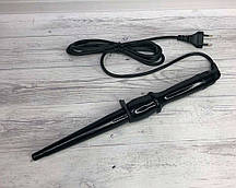 Плойка V&G конусна чорна локон