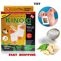 Лечебный пластырь на стопы Kinoki-detox для вывода токсинов, киноки для очищения организма, турмалиновые.