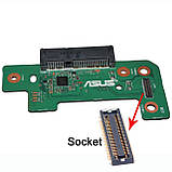 Роз'єм міжплатний 40pin ASUS X555S, A555S, K555S — HDD Sound Board, фото 6