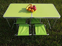 Раскладной стол для пикника и 4 стула