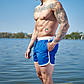 Яскраві пляжні шорти чоловічі для купання, літні плавальні короткі шорти молодіжні, плавки чоловічі на морі, фото 7